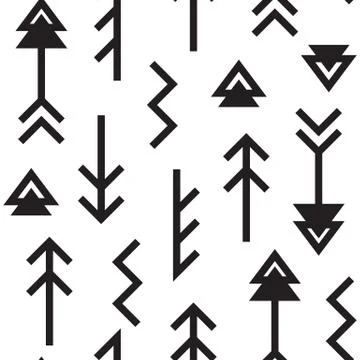 Vector seamless pattern, aztek pattern. Universal colorful summer aztec patte Stock Illustration