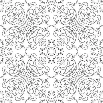Vector seamless pattern background in black and white. Stock Illustration