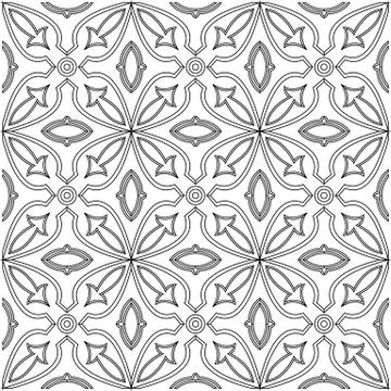 Vector seamless pattern background in black and white. Stock Illustration