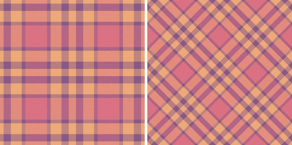 Vector seamless pattern of background check plaid with a textile tartan fab.. イラスト素材