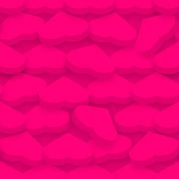 Vector seamless pattern background. Happy Valentines day bright wallpaper wit Stock Illustration