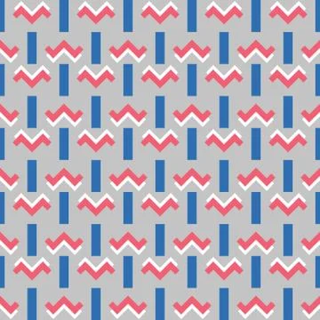 Vector seamless pattern background texture with geometric shapes, colored in  Illustrazione stock