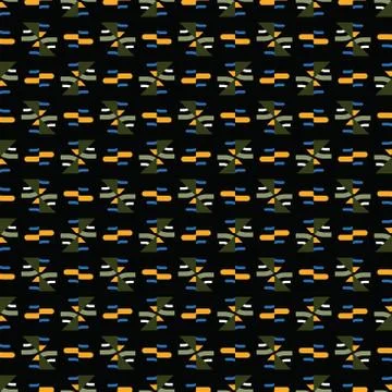 Vector seamless pattern background texture with geometric shapes, colored in  Stock Illustration