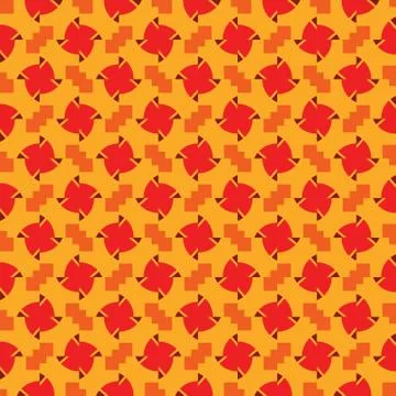 Vector seamless pattern background texture with geometric shapes, colored in  Illustrazione stock