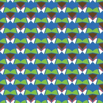 Vector seamless pattern background texture with geometric shapes, colored in  Stock Illustration