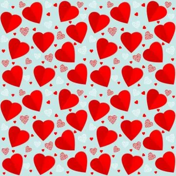 Vector seamless pattern background. Valentine's day. Elegant pattern for your Stock Illustration