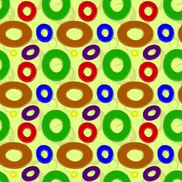 Vector Seamless Pattern Bagels EPS10 Stock Illustration