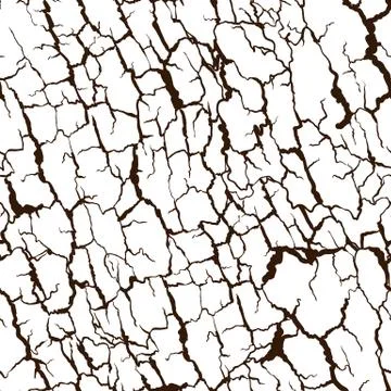 Vector seamless pattern of bark texture. Wood natural structure Stock Illustration