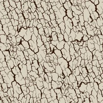 Vector seamless pattern of bark texture. Wood natural structure Illustrazione stock