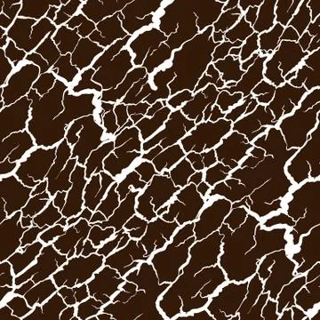 Vector seamless pattern of bark texture. Wood natural structure Stock Illustration