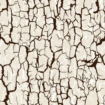 Vector seamless pattern of bark texture. Wood natural structure Stock Illustration