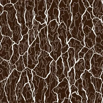 Vector seamless pattern of bark texture. Wood natural structure Illustrazione stock