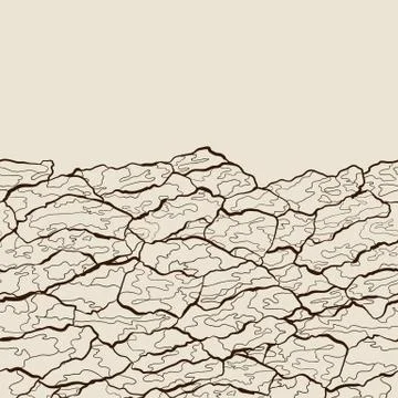 Vector seamless pattern of bark texture. Wood natural structure Illustrazione stock