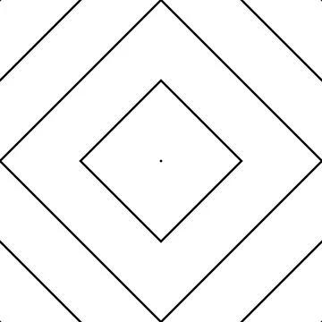 Vector seamless pattern of black abstract geometric shapes and grid isolated Stock Illustration