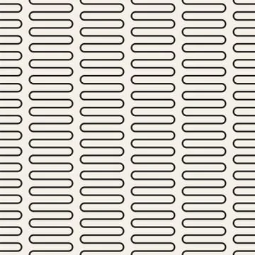 Vector seamless pattern. Black and white version Stock Illustration