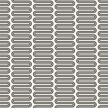Vector seamless pattern. Black and white version Stock Illustration