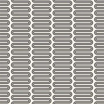 Vector seamless pattern. Black and white version Stock Illustration