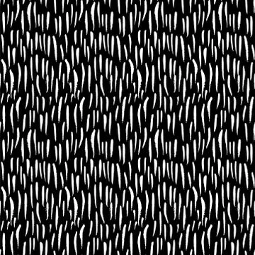 Vector seamless pattern. Black and white painted watercolor points Stock Illustration