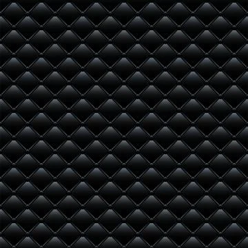 Vector seamless pattern. Black leather sofa cover. Stock Illustration