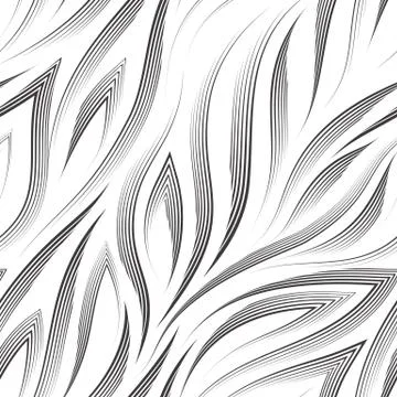 Vector seamless pattern of black lines and corners on a white background.Texture Stock Illustration