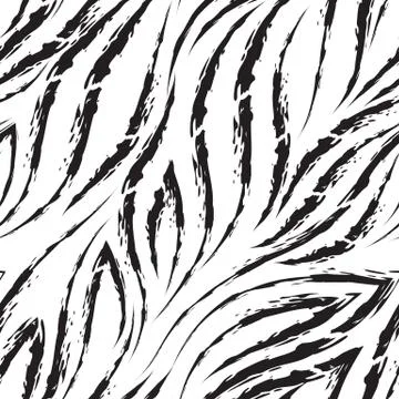 Vector seamless pattern of black lines and corners on a white background.Texture Stock Illustration