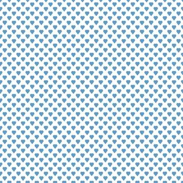 Vector seamless pattern blue hearts. Love background. Happy Valentines Day Stock Illustration