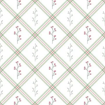 Vector seamless pattern with bouquet of snowdrops in square  on a white Stock Illustration