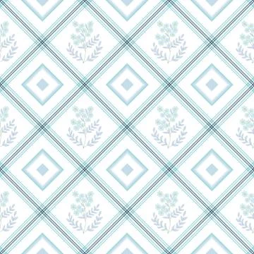Vector seamless pattern with bouquet of snowdrops in square  on a white Illustrazione stock