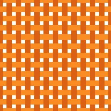 Vector seamless pattern braided orange. Stock Illustration