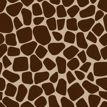 Vector seamless pattern of brown hand-drawn stones or figures isolated on a イラスト素材