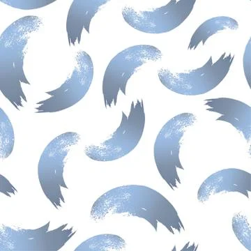 Vector seamless pattern with brush Illustrazione stock