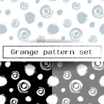 Vector seamless pattern with brush stripes and strokes Illustrazione stock