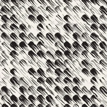 Vector seamless pattern with brush stripes and strokes. Black and white backg Stockillustratie
