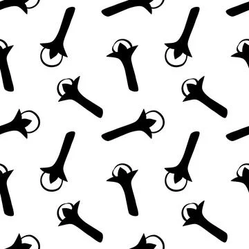 Vector seamless pattern of carnation in flat style. Background or texture of  Illustrazione stock