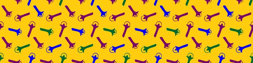 Vector seamless pattern of carnation in flat style. Background or texture of  Stock Illustration