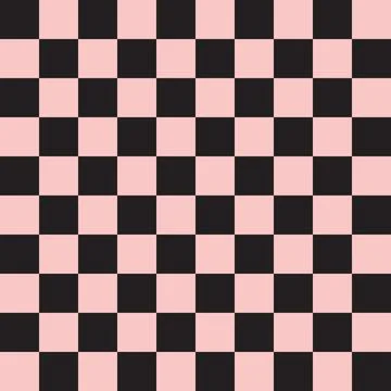 Vector seamless pattern of checkered chess board Stock Illustration
