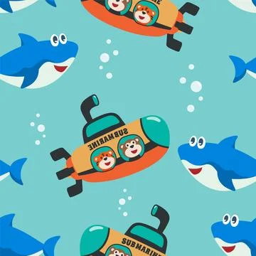 Vector seamless pattern for children's design, Illustrazione stock