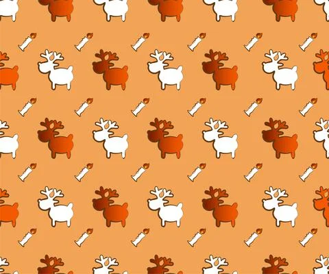 Vector. Seamless pattern. Christmas and New Year seamless pattern. Stock Illustration
