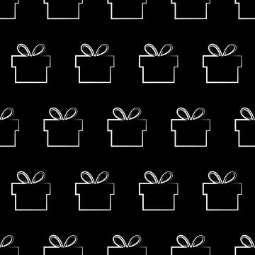 Vector seamless pattern. Christmas and New Year background. Stock Illustration