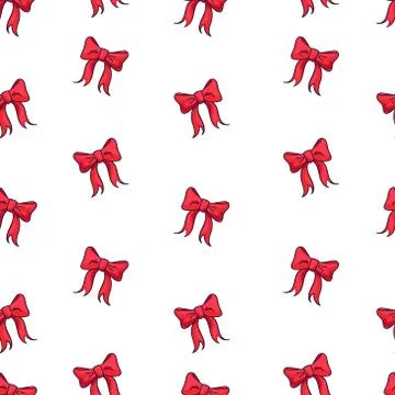 Vector seamless pattern for Christmas, New Year, birthday party.Vector ribbon Stockillustratie