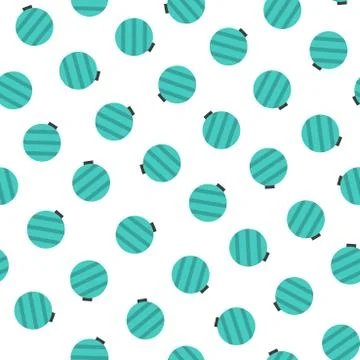 Vector seamless pattern with christmas toys. Repeatable xmas holiday background Stock Illustration