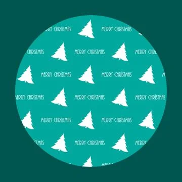 Vector seamless pattern with christmas trees Stock Illustration