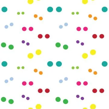 Vector seamless pattern with circle on white background. wallpaper Stock Illustration