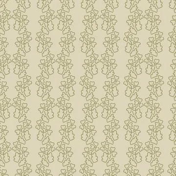 Vector seamless pattern, classic design. Vertical wavy stripes of simple styl Stock Illustration