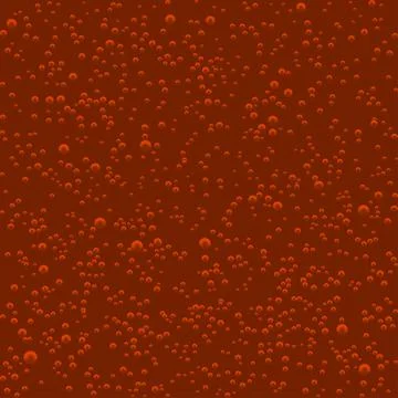 Vector Seamless pattern of cola soda bubbles. Stock Illustration