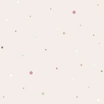 Vector seamless pattern with color dots. Cute background for baby. Pink, yellow Illustrazione stock