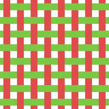 A Vector seamless pattern of colored abstract geometric shapes and grid wicke Illustrazione stock