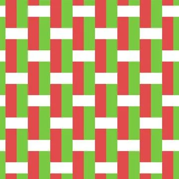 A Vector seamless pattern of colored abstract geometric shapes and grid wicke Illustrazione stock