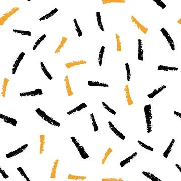 Vector seamless pattern with colored brush stroke on white background Stock Illustration