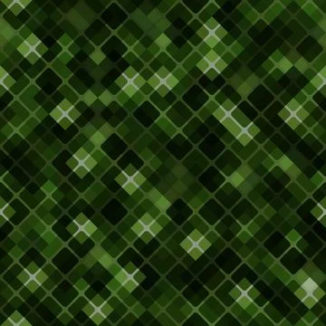 Vector seamless pattern of colored diagonal cells. Texture for textile print Stock Illustration